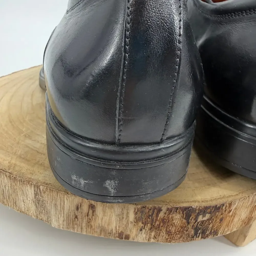 G-Defy Mens Martin Oxford Dress Shoes 12 Black Leather Orthotic Classic